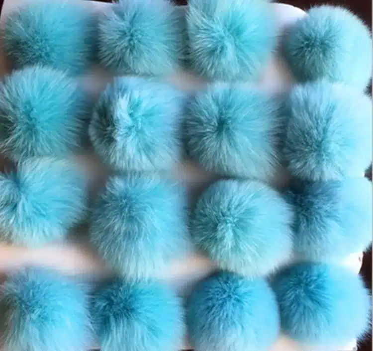 5pcs/lot 8cm Natural Real Fox Fur Ball Pom Pom Fluffy Genuine Fur Pompom DIY Winter Hat Skullies Beanies Knitted Cap Pompoms f86 21