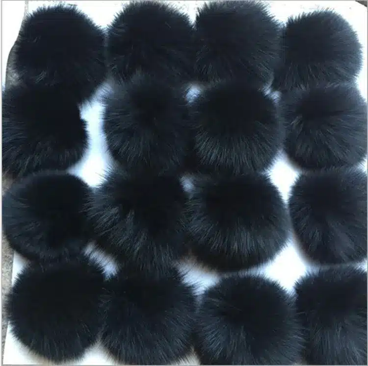 5pcs/lot 8cm Natural Real Fox Fur Ball Pom Pom Fluffy Genuine Fur Pompom DIY Winter Hat Skullies Beanies Knitted Cap Pompoms f86 23