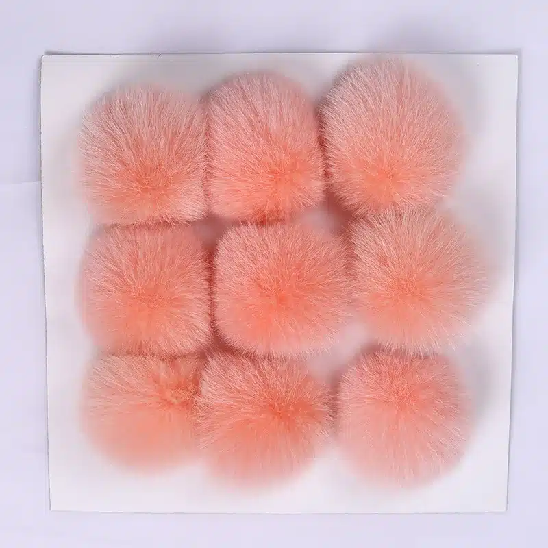 5pcs/lot 8cm Natural Real Fox Fur Ball Pom Pom Fluffy Genuine Fur Pompom DIY Winter Hat Skullies Beanies Knitted Cap Pompoms f86 29