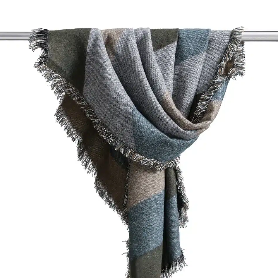 SAN VITALE Womens Shawls Winter Warm Scarf Luxury Brand Soft Fashion Thicken Plaid Wraps Wool Cashmere Capes Clothes for Women 20