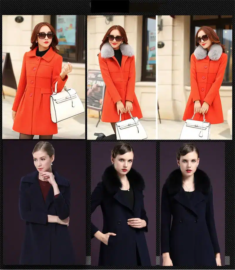 2016 Top Fashion Solid New Winter Scarf Women Really Fox Fur Collar Rabbit Raccoon Caps Article Warm Scarves Shawls L#5 9