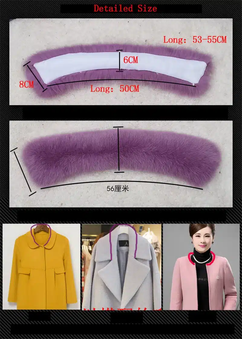 2016 Top Fashion Solid New Winter Scarf Women Really Fox Fur Collar Rabbit Raccoon Caps Article Warm Scarves Shawls L#5 14