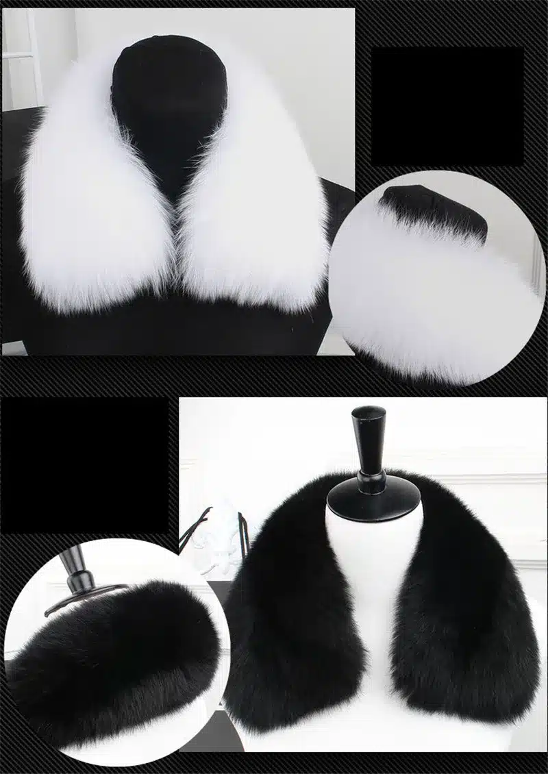 2016 Top Fashion Solid New Winter Scarf Women Really Fox Fur Collar Rabbit Raccoon Caps Article Warm Scarves Shawls L#5 20