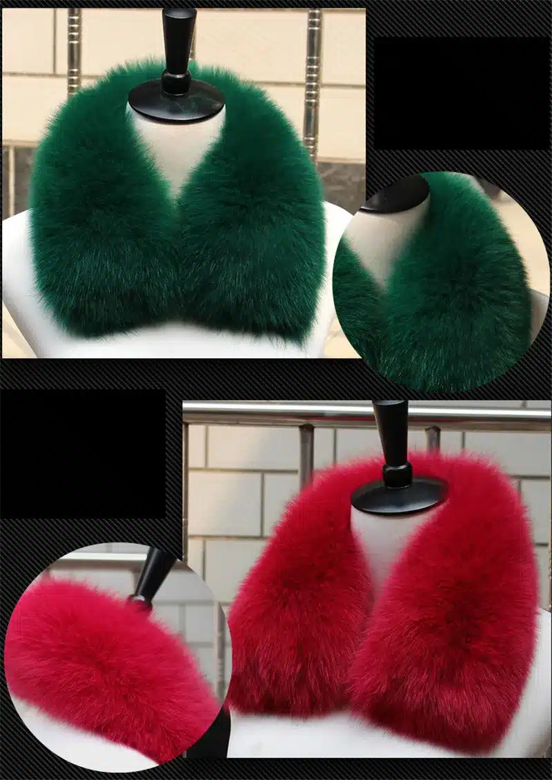 2016 Top Fashion Solid New Winter Scarf Women Really Fox Fur Collar Rabbit Raccoon Caps Article Warm Scarves Shawls L#5 24