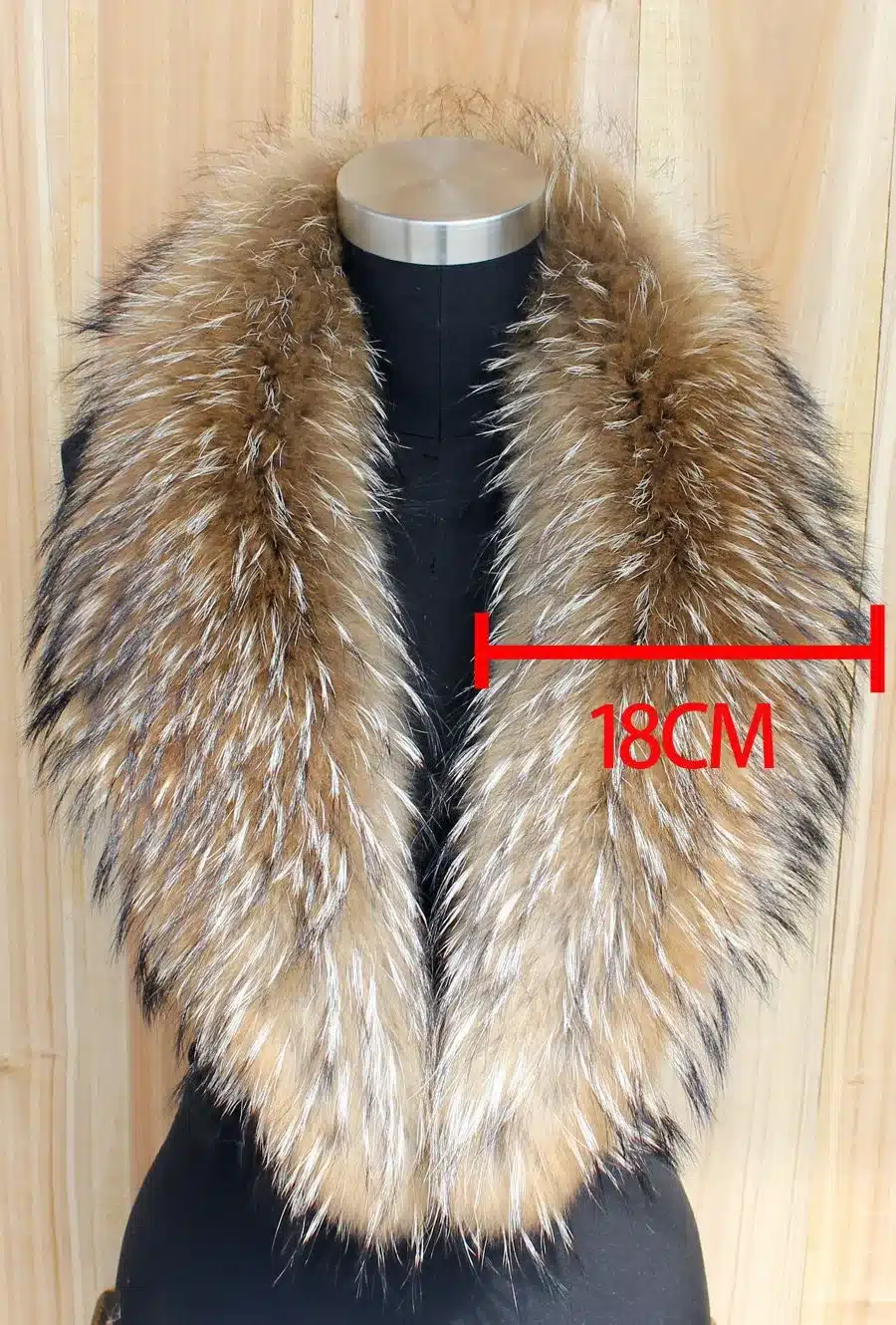 2017 Winter 100% Real Natural Fur Collar & Womens Scarfs Fashion Coat Sweater Scarves Collar Luxury Raccoon Fur Neck Cap 1