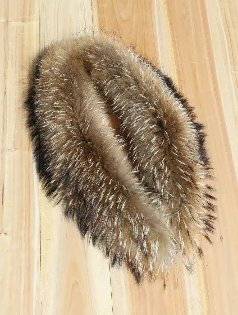 2017 Winter 100% Real Natural Fur Collar & Womens Scarfs Fashion Coat Sweater Scarves Collar Luxury Raccoon Fur Neck Cap 2