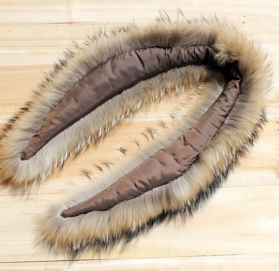 2017 Winter 100% Real Natural Fur Collar & Womens Scarfs Fashion Coat Sweater Scarves Collar Luxury Raccoon Fur Neck Cap 3