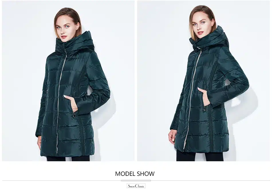 SnowClassic winter jacket women free scarf thick coats female warm parka outwear slim soft solid long jackets high quality 2017 14