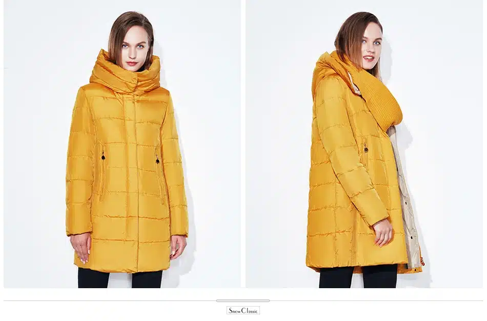 SnowClassic winter jacket women free scarf thick coats female warm parka outwear slim soft solid long jackets high quality 2017 17
