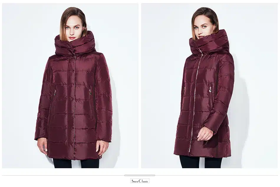 SnowClassic winter jacket women free scarf thick coats female warm parka outwear slim soft solid long jackets high quality 2017 20