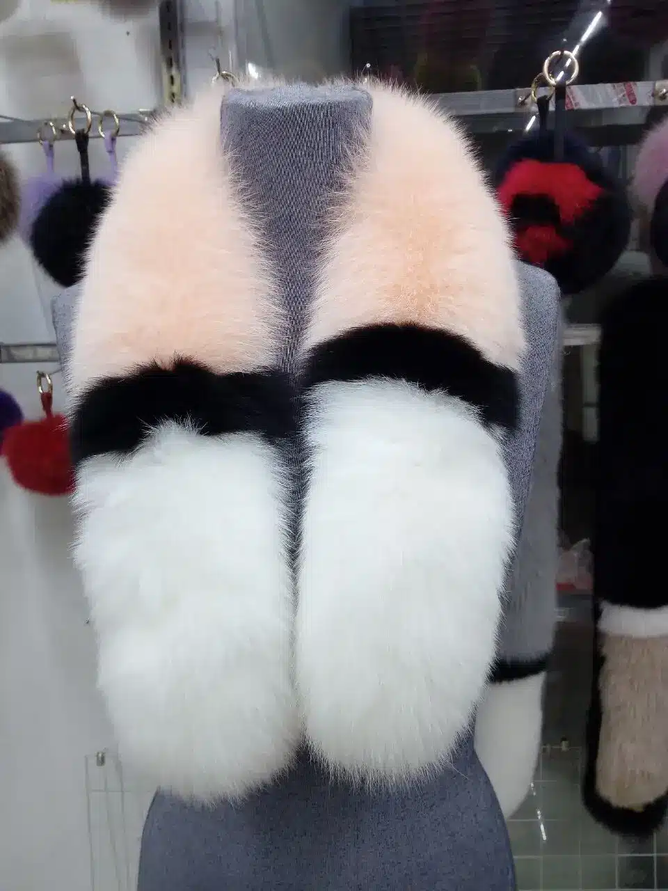 2016 New Fox Scarf Wool Fashion Fox Fur Scarf Winter Fur Scarf ColorScarf Warm Fur Poncho CapeFur Poncho Cape Scarf Winter Women 9