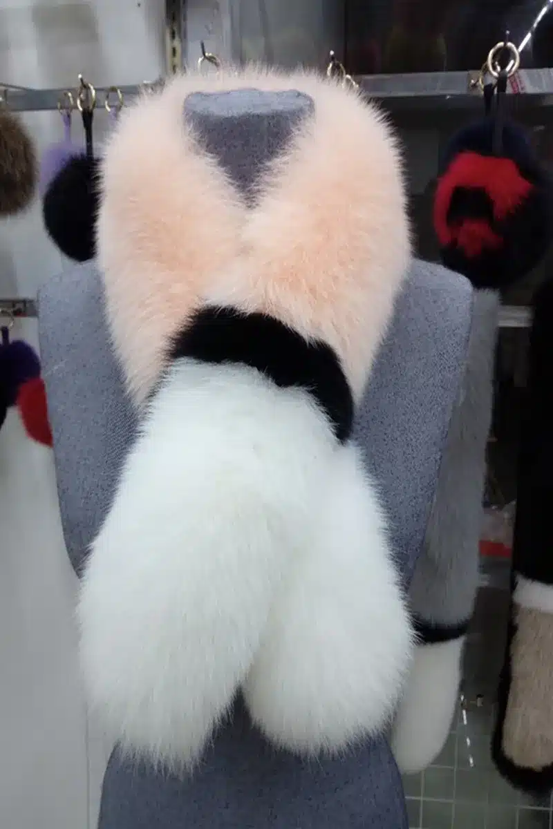 2016 New Fox Scarf Wool Fashion Fox Fur Scarf Winter Fur Scarf ColorScarf Warm Fur Poncho CapeFur Poncho Cape Scarf Winter Women 20
