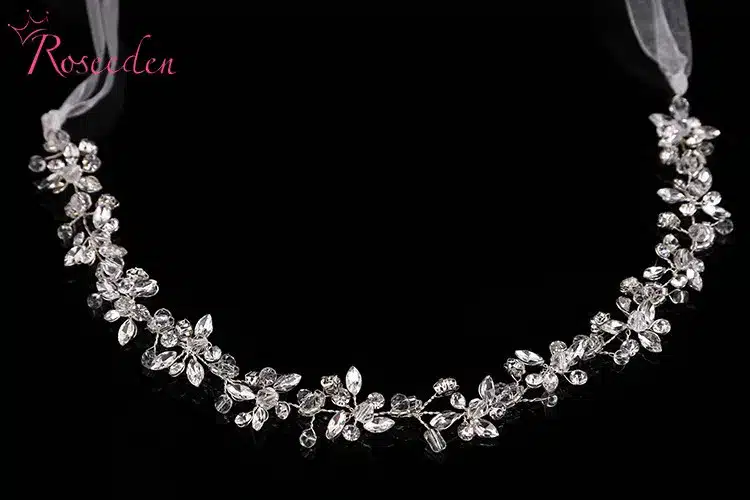 Shinny crystal bridal wedding Head Piece Bride Headwear Headband Hair Band 100% Handmade women Party Jewelry Accessories 26