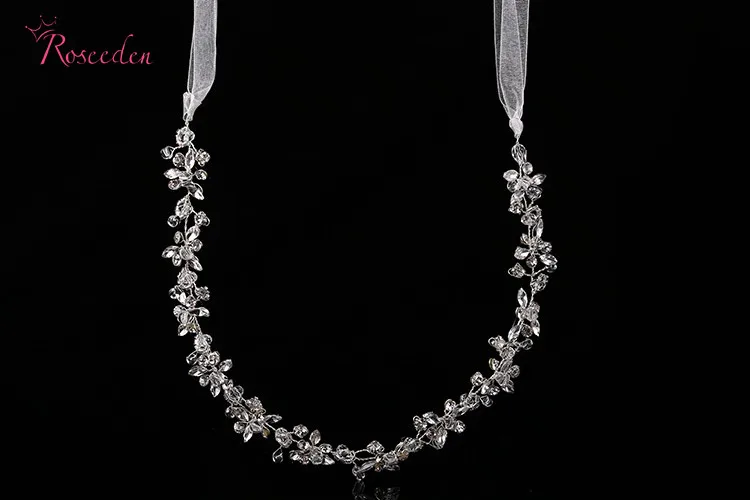 Shinny crystal bridal wedding Head Piece Bride Headwear Headband Hair Band 100% Handmade women Party Jewelry Accessories 29