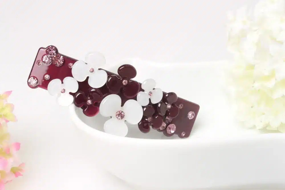 Promotion Ornament petal Rhinestone hair barrette clips delicate acrylic hair pins fashion jewelry women accessories SA003 23