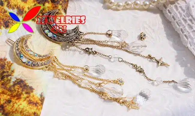2016 Fashion Vintage Luxury Rhinestone Moon Crystal Drop Charms Hair Clips Hairgrip for Women Jewelry Accessories pinzas de pelo 14