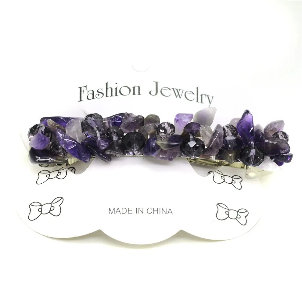 Natural Stone Hair Rock Crystal Tiger eye Handmade Woven Hair Wear & Hearwear Jewelry & Headwear for girls & Women 22