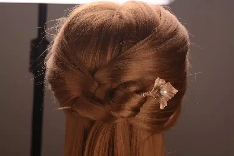 Retro Ginkgo Leaves Hair Sticks Jewelry Simulated Pearl Leaves Hairpins Charm Hair Ornaments Girl Gifts Wedding Accessories 27