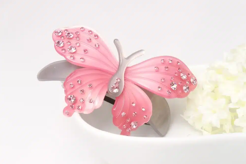 High Quality Exquisite Rhinestone butterfly hair clip Fashion Lovely Barrettes jewelry girl free shipping AA55 22