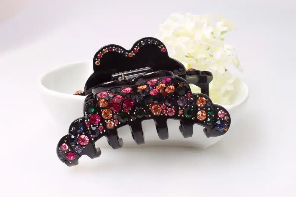High Quality Expensive rhinestone headband acrylic clip for wedding fashion jewelry party hair claw free shipping AA50 17