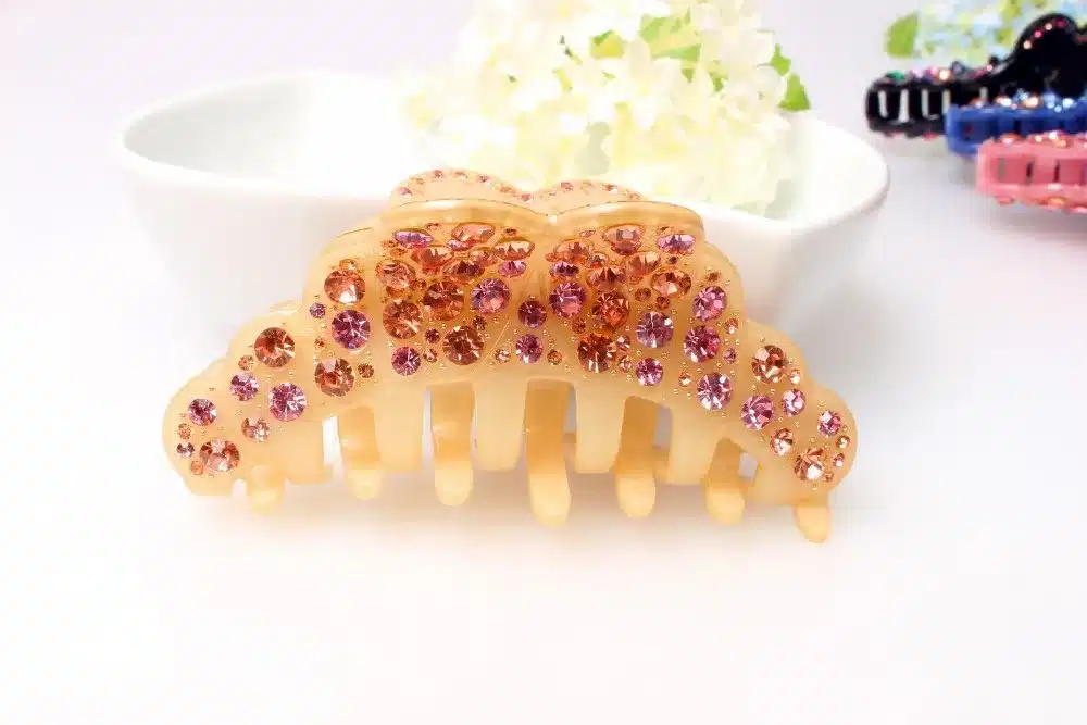 High Quality Expensive rhinestone headband acrylic clip for wedding fashion jewelry party hair claw free shipping AA50 22