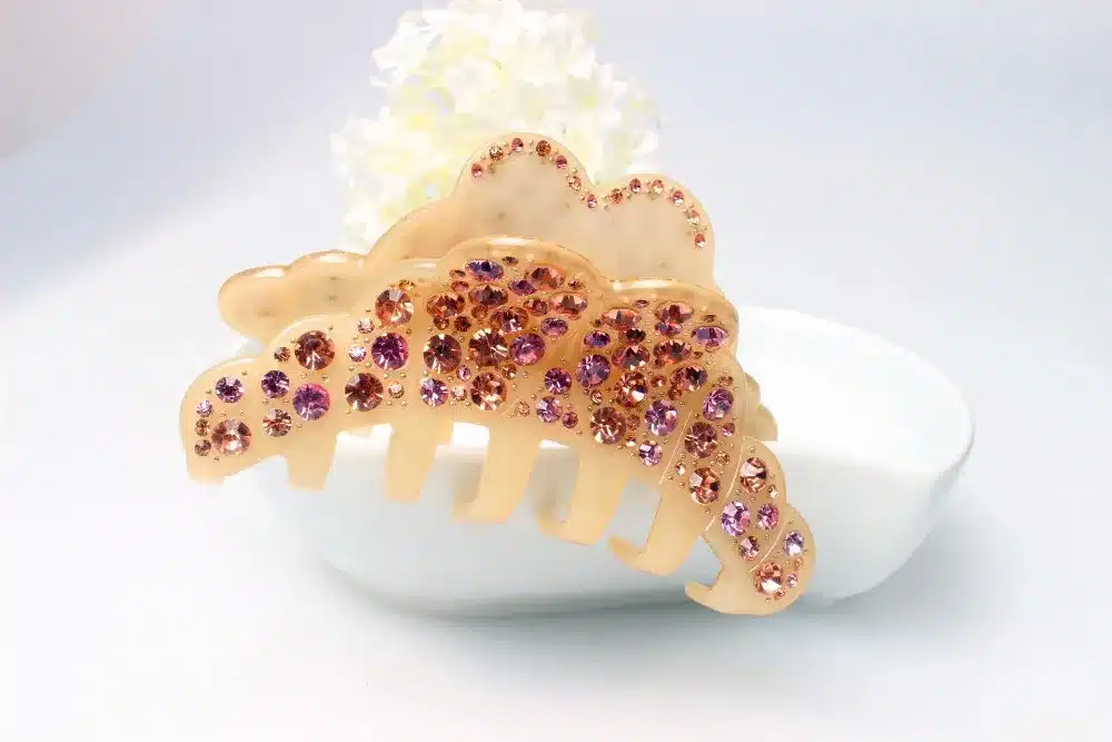 High Quality Expensive rhinestone headband acrylic clip for wedding fashion jewelry party hair claw free shipping AA50 23