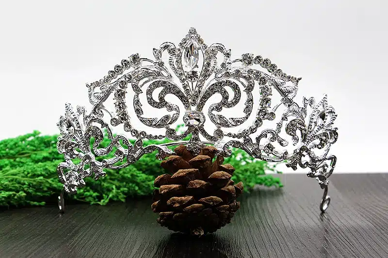 Oversize Vintage princess Crystal tiara Rhinestone Bridal Hair Jewelry Wedding Hair Accessories Queen Pageant Tiaras and Crowns 4