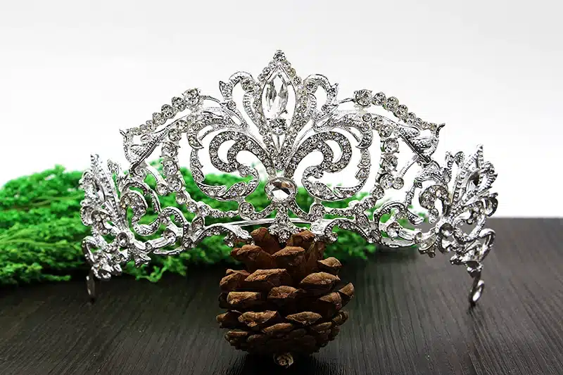 Oversize Vintage princess Crystal tiara Rhinestone Bridal Hair Jewelry Wedding Hair Accessories Queen Pageant Tiaras and Crowns 5