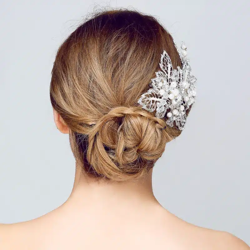 Gorgeous pearl hair comb floral bridal headband women pearl jewelry hairband hair ornaments bride tiara wedding accessories 13