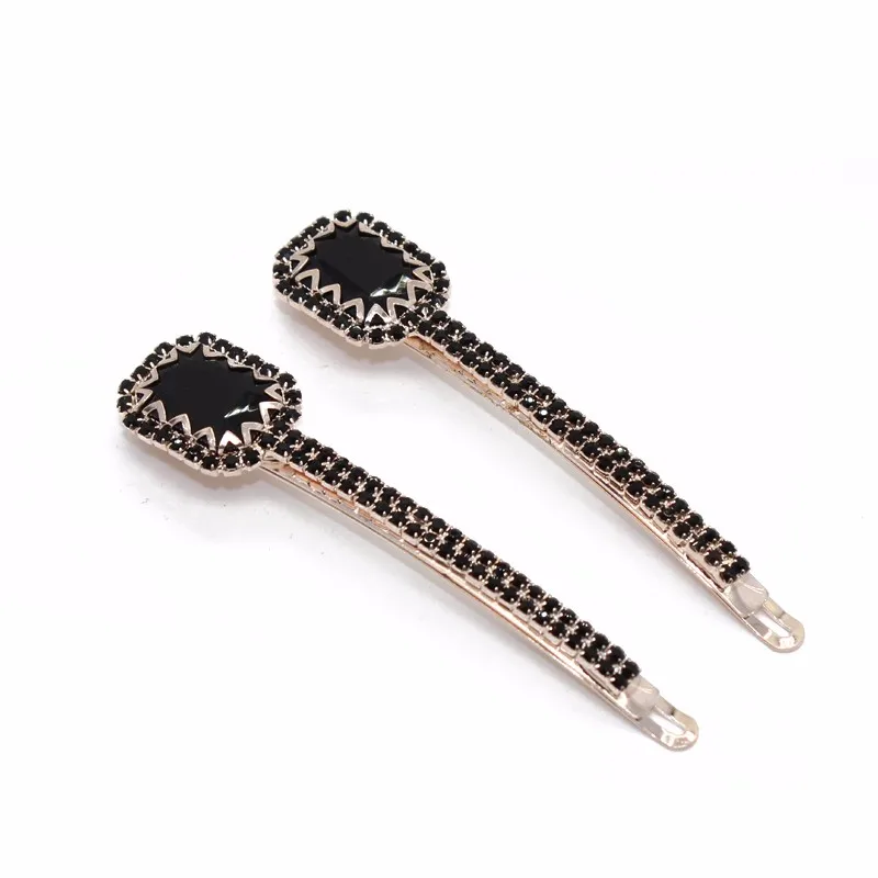1 Pair 2016 Hair Accessories Women's Trendy Big Rhinestone Hair Barrette Hairpin Girls Hair Jewelry Crystal Hair Clips For Women 1