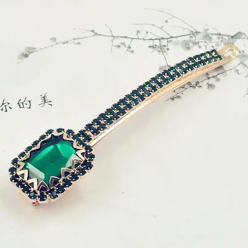 1 Pair 2016 Hair Accessories Women's Trendy Big Rhinestone Hair Barrette Hairpin Girls Hair Jewelry Crystal Hair Clips For Women 4
