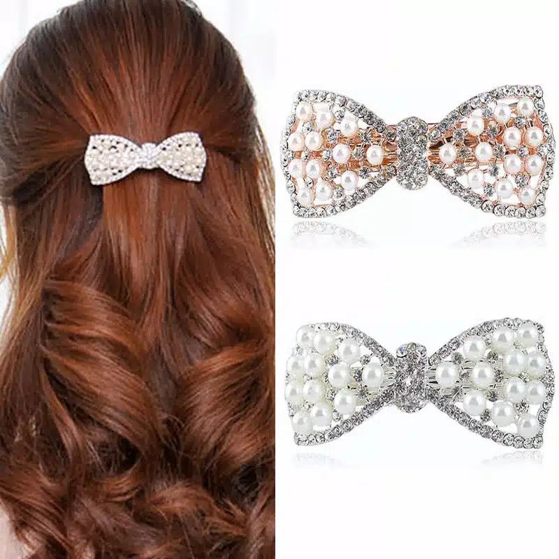 Hair Clips For Girls Rhinestone Beautiful Pearls Hairpins Hairclips Headwear Hair Accessories For Women Jewelry Hair Ornaments 9
