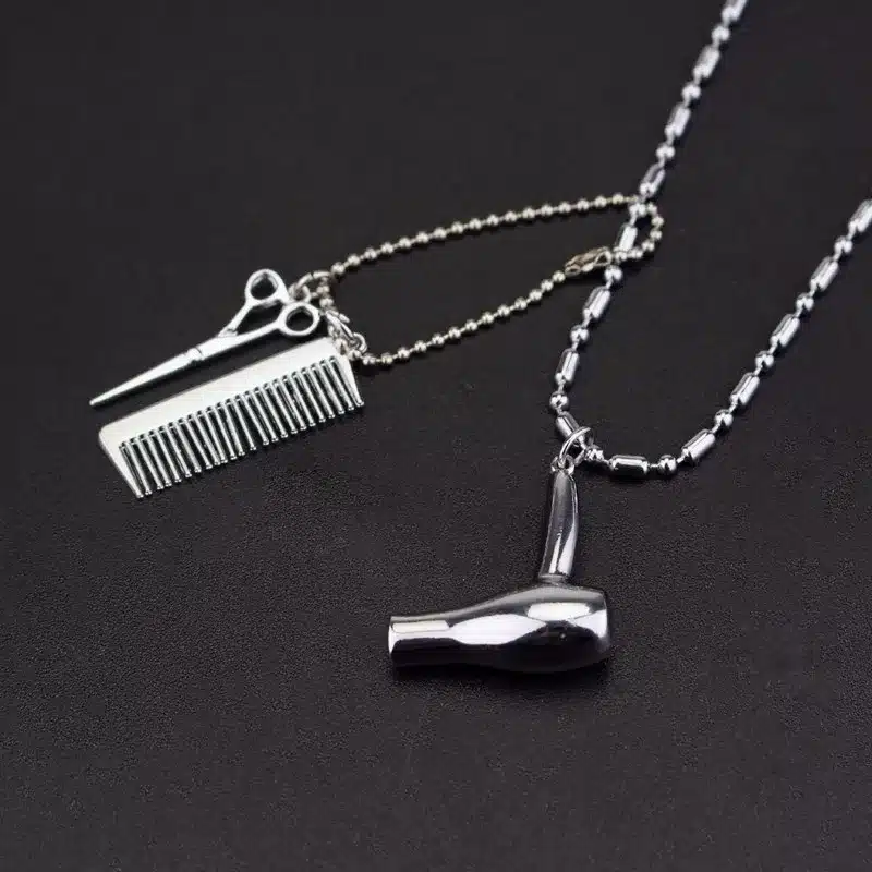 2017 Hot Sale Hair Dryer/Scissor/Comb Keychain & Pendants Scissors Jewelry Cosmetologist Hair Dresser Key Chain Hairdresser Gift 22