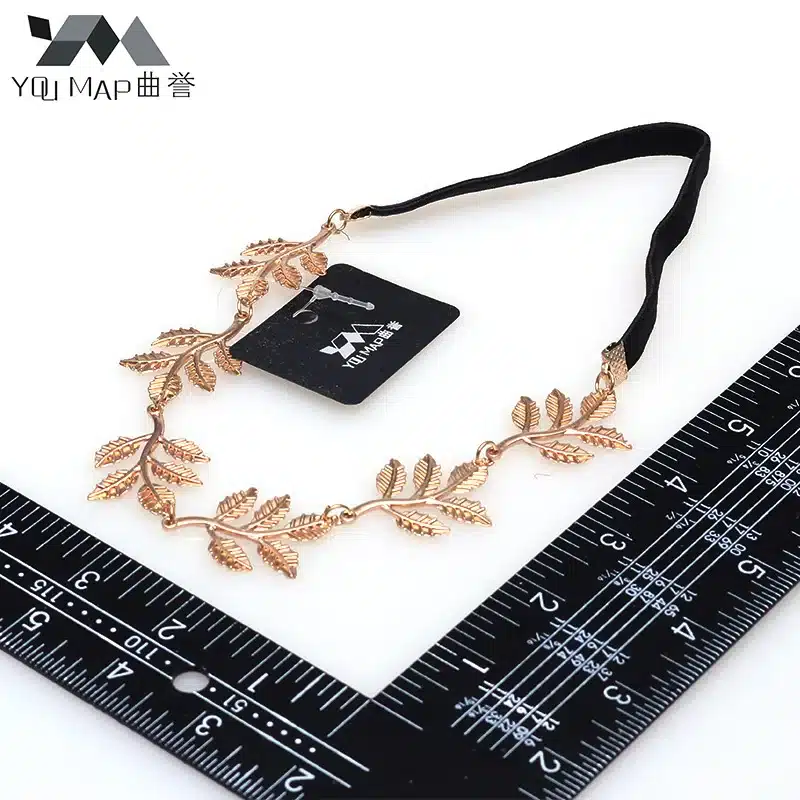 YouMap Fashion Tiara Noiva Metal Gold Chain Flower Leaf Hairband For Wedding Bridal Hair Accessory Women Forehead Jewelry Y2R2C 13