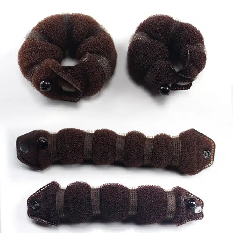 LNRRABC 2 piece Women's Magic Foam Sponge Hair Stylin Hairdisk Accessories Hair Device Donut Quick Messy Bun Updo Jewelry 13