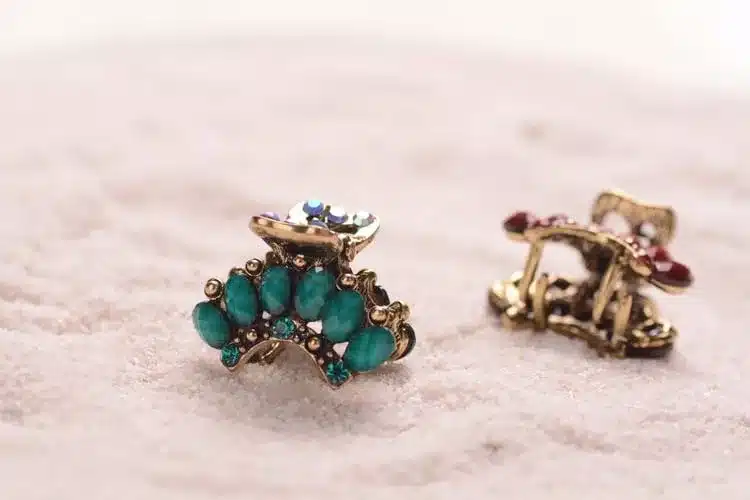 Vintage Crown Hair Jewelry Rhinestone Small Hair Claws Hair Clip For Women Hair Accessories 22