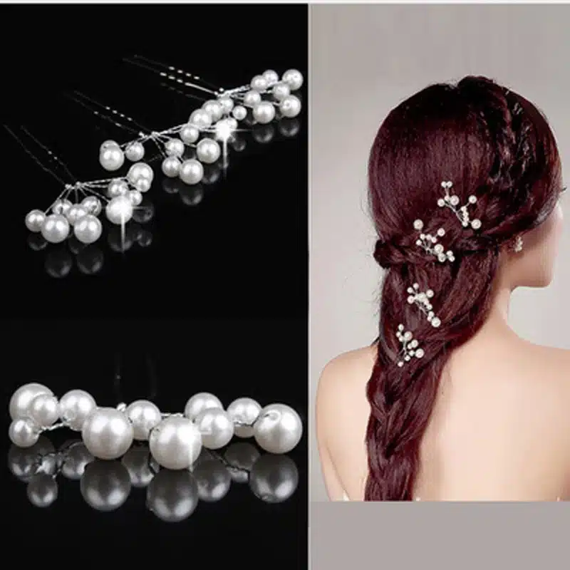 5Pcs Hairpins Women Girls Accessories Hairstyles Wedding Bridal Hair Pins Bridesmaid Jewelry Hairwear Hair Clips Hair Barrette 11
