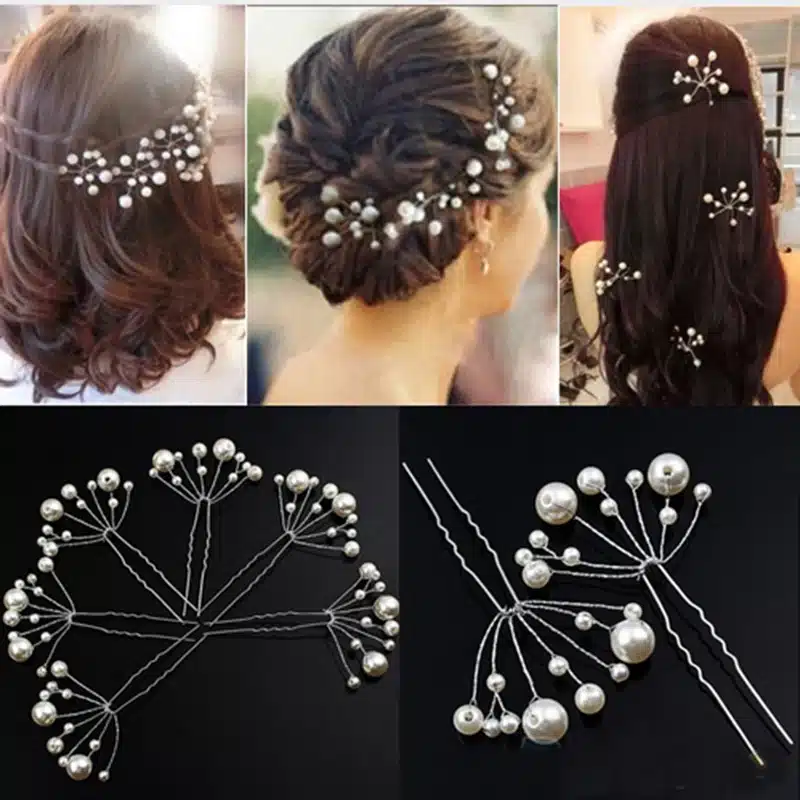 5Pcs Hairpins Women Girls Accessories Hairstyles Wedding Bridal Hair Pins Bridesmaid Jewelry Hairwear Hair Clips Hair Barrette 12