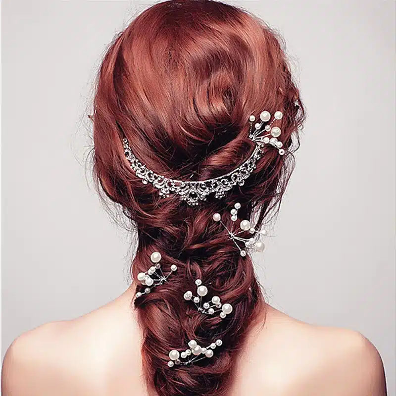 5Pcs Hairpins Women Girls Accessories Hairstyles Wedding Bridal Hair Pins Bridesmaid Jewelry Hairwear Hair Clips Hair Barrette 15