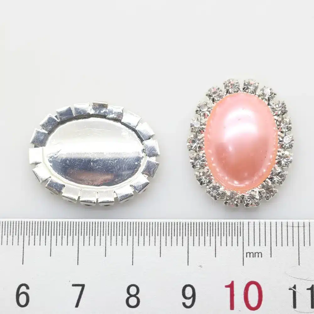 10pcs/Lot 20*25mm Mix Color Flatback Pearl Oval Buttons Wedding Decoration Diy Jewelry Accessories Ribbon Flower Hair Girl Bow 14