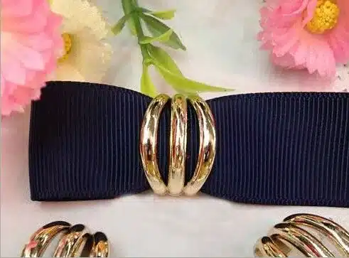 20pcs/lot 10x22mm Webbing Buckle Ribbon Gold Bow Connectors Handmade DIY Hair Accessories 14