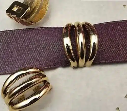 20pcs/lot 10x22mm Webbing Buckle Ribbon Gold Bow Connectors Handmade DIY Hair Accessories 15