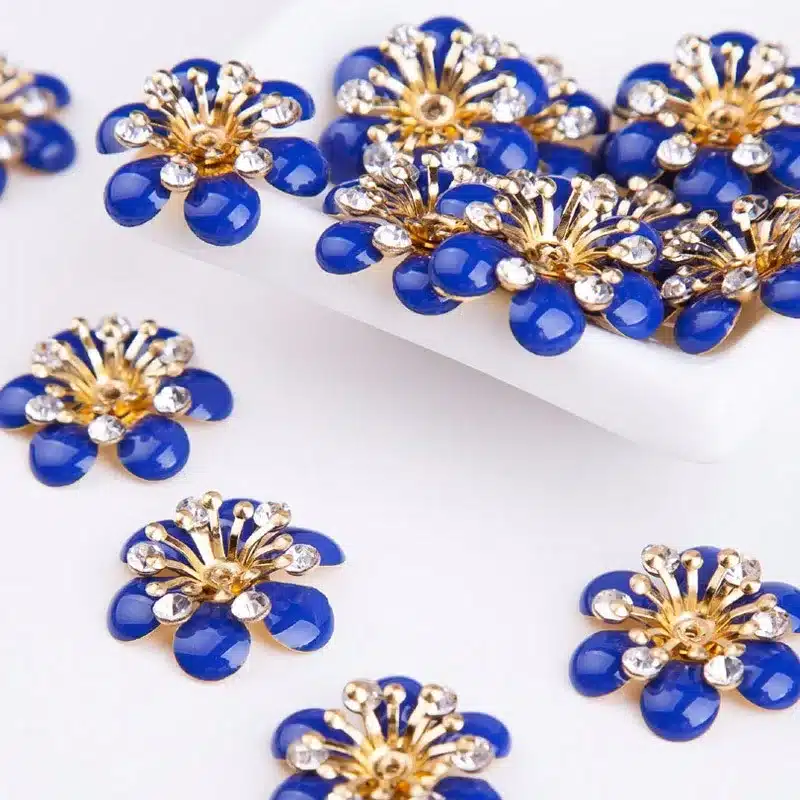 URORU Daisy Flower Earrings for Women Vintage Earrings Flatback Flower Decorative Buttons,DIY Hair 21mm 8pcs/lot AM TAIDIAN 39