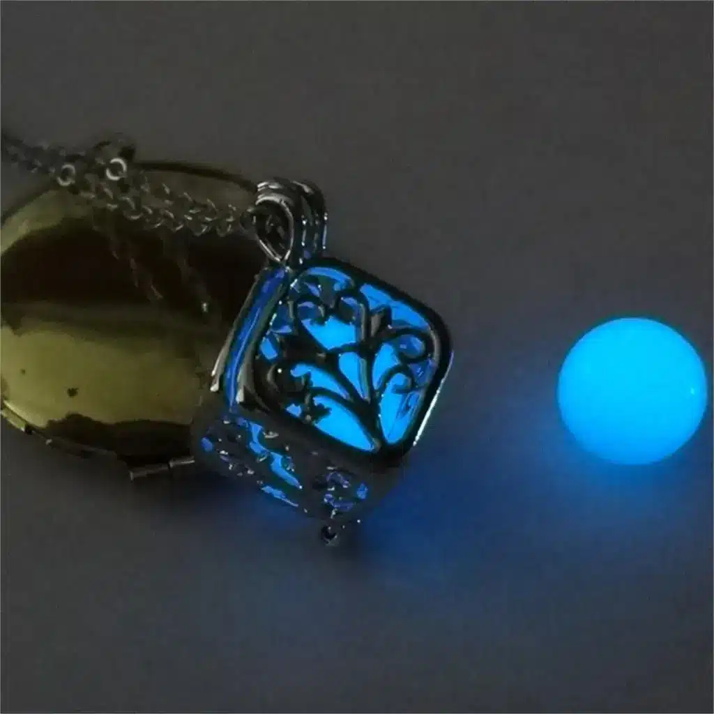 Tree Of Life Dark Luminous Necklaces Silver Color Chain Necklace Glowing in Dark Pendant Necklaces Collares Maxi Choker Jewelry 18