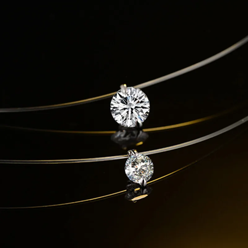 PATICO Free Shipping Fashion Silver Chain Short Women Necklaces For Party Jewelry Clear Austrian Crystal Pendant Necklaces Gift 5