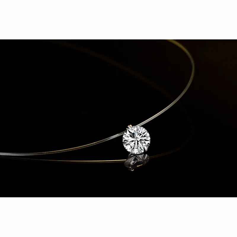 PATICO Free Shipping Fashion Silver Chain Short Women Necklaces For Party Jewelry Clear Austrian Crystal Pendant Necklaces Gift 6