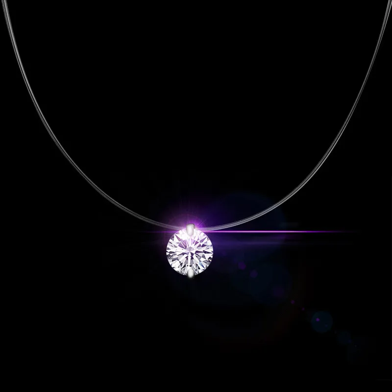 PATICO Free Shipping Fashion Silver Chain Short Women Necklaces For Party Jewelry Clear Austrian Crystal Pendant Necklaces Gift 11