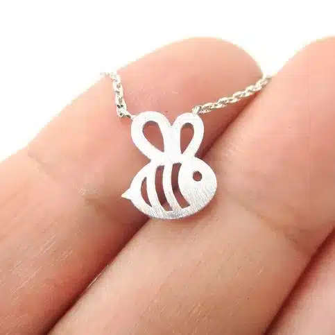 Daisies 1pc Fomous Jewelry Bumble Bee Necklace Shaped Cute Insect Charm Pendant Long Necklace for women girls 3