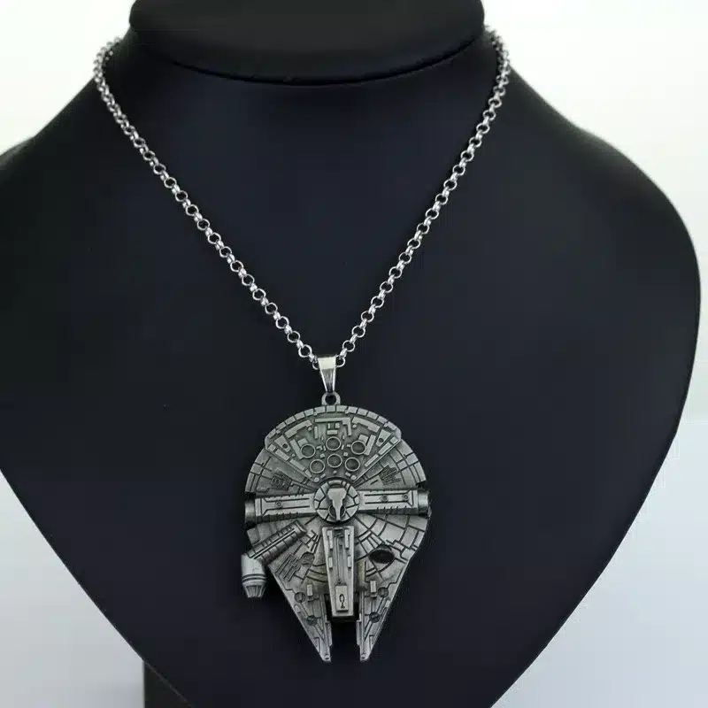 Movie Jewelry Star Wars Necklace Millennium Falcon Darth Vader Metal Pendant Necklace For Fans Souvenirs Men Women Film Lovers 17