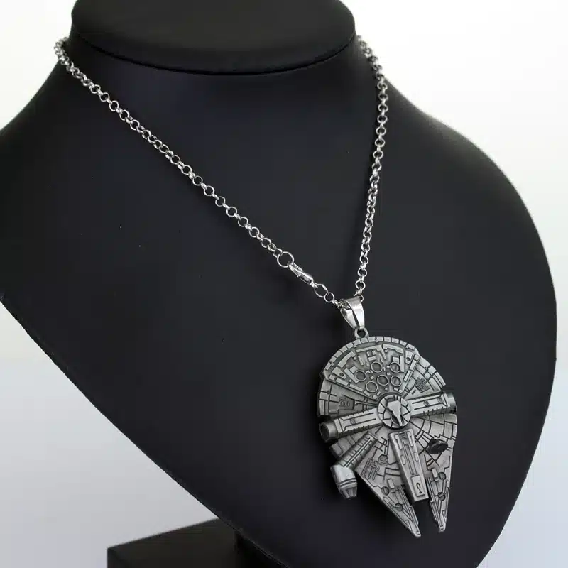 Movie Jewelry Star Wars Necklace Millennium Falcon Darth Vader Metal Pendant Necklace For Fans Souvenirs Men Women Film Lovers 19